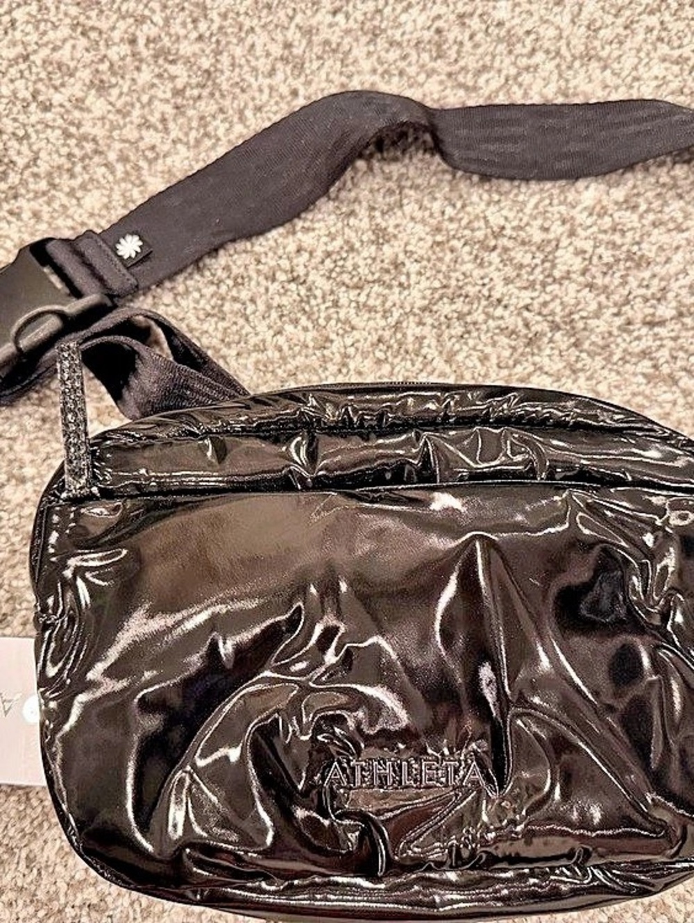 Athleta Shine Bag Crossbody Bag in Black NWT